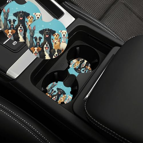 Portavasos para Auto de Neopreno Antideslizante 2 Pzs