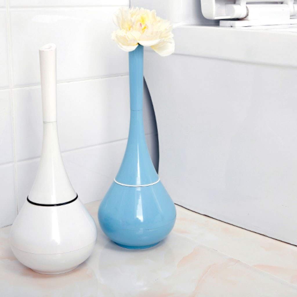 Set di scopino per WC con supporto, manico lungo, design completamente chiuso per una facile pulizia, strumento essenziale per la pulizia del bagno