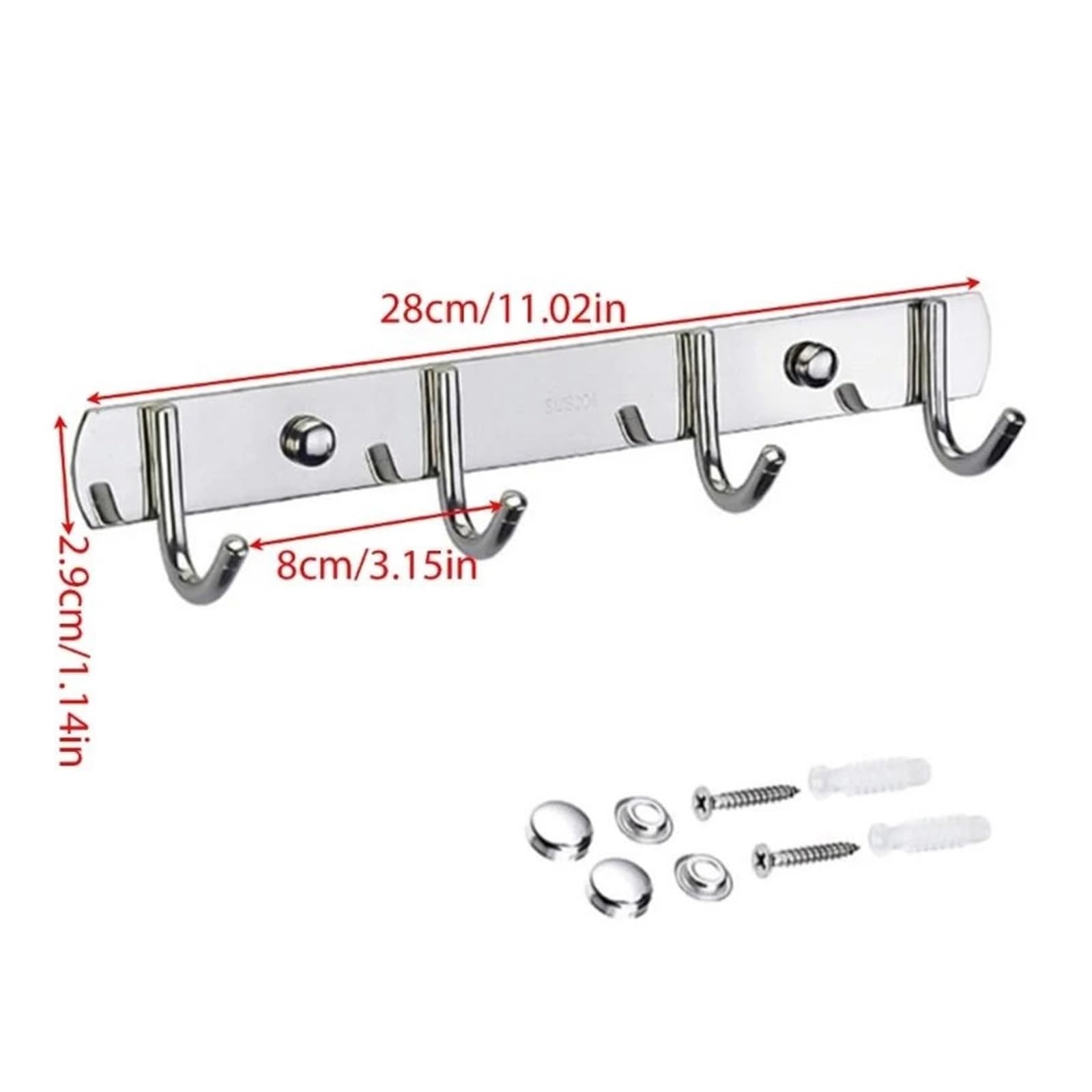 Gancho Para La Puerta Organizadores resistentes con gancho for colgar de forma segura en varias habitaciones(4 hooks)