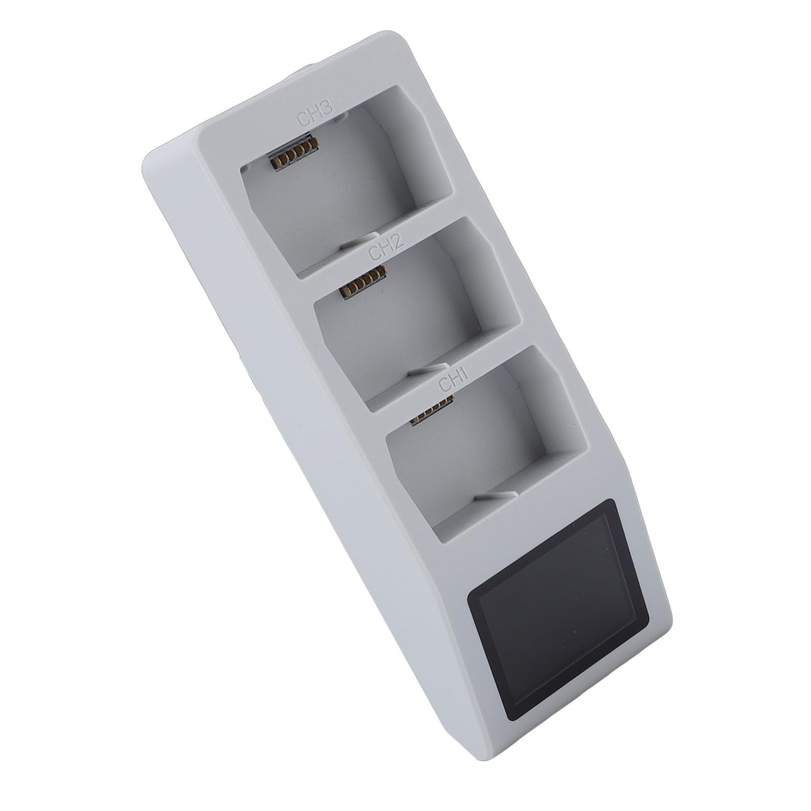 Naroote Równoległa ładowarka Baterii LCD, Koncentrator Szybkiego ładowania, ładowarka Baterii Drona z 3 Gniazdami USB C i Wyświetlaczem, Obsługuje PD 65 W, Monitorowanie Napięcia i Temperatury W