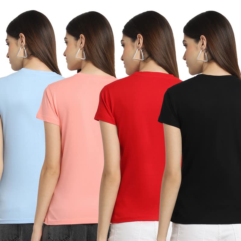 Preneum T-shirt décontracté en coton à manches courtes pour femme | Trendy & Styles