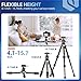 Fotopro Carbon Fiber Mini Tripod, 15 Inch /0.86 lbs Lightweight Compact Travel Tripod with 360 Degree Ball Head, QR Plate for Camera Camcorder, Load Capacity for 11lbs / 5kg, Black