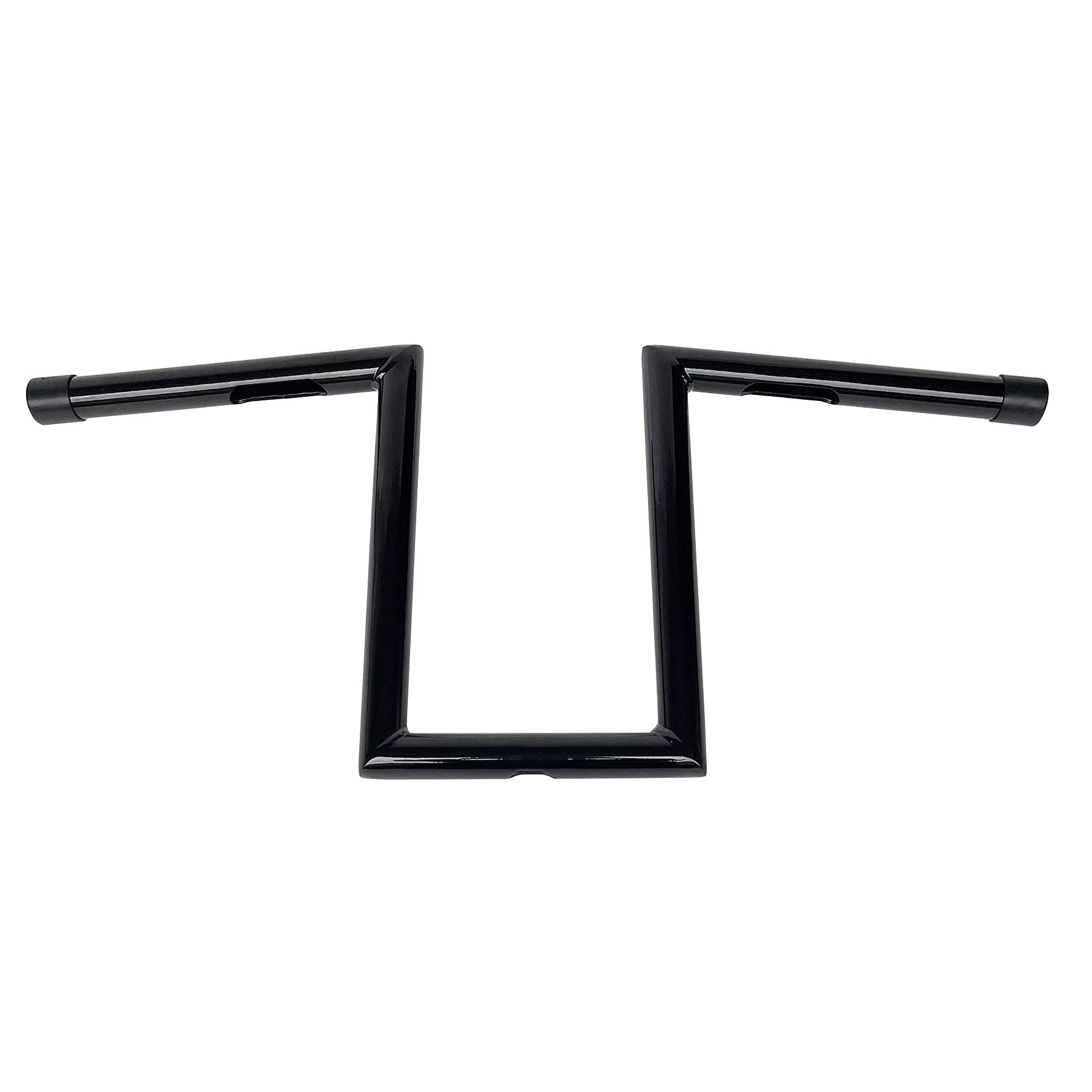WZLW 10 Inch Rise Ape-Hanger Z-Bars 1 Inch Handlebars For XL Sportster Dyna Bobber, Type C: 10 Inch Rise Black 1 Inch tube
