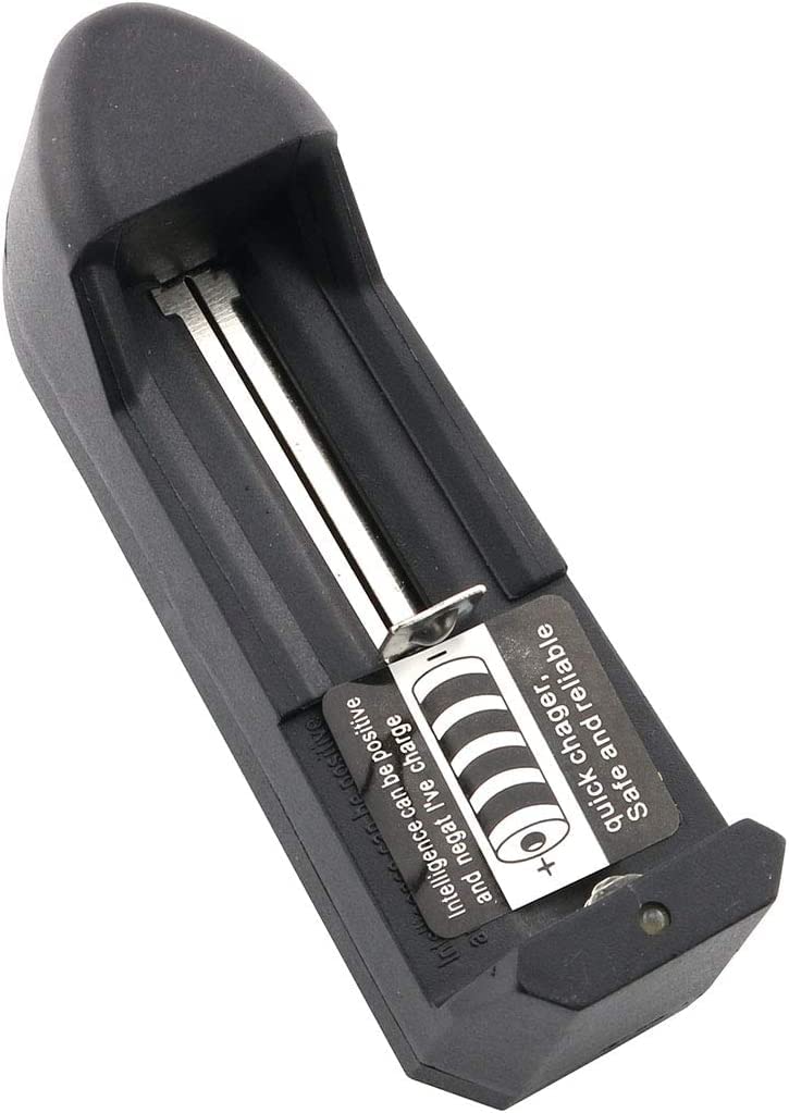 kh Wall Charger Black 3.7V Single Slot Rechargeable Battery Charger for Li-ion Battery, Useful for Portable Megaphone Battery for Charging (Single Slot)