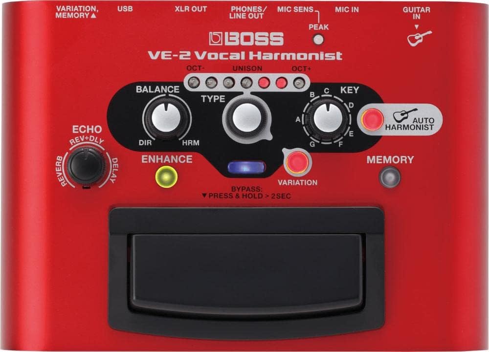 BOSS VE-2 Vocal Echo Pedal for Singing Guitarists | Real-Time Vocal Harmonies