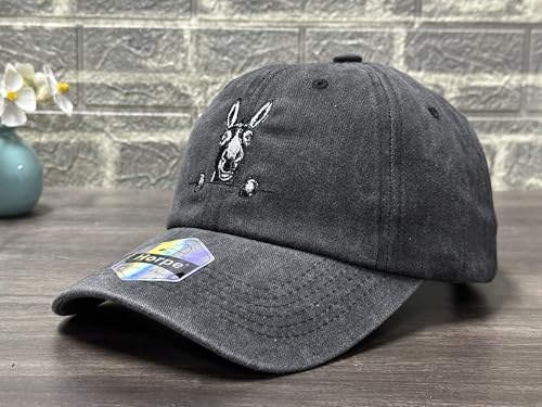 Image of Farm Animal Baseball Cap for Men Women, Goat Donkey Horse Pig Hat | Farm Life Inspiration, Classic Baseball Cap Design, Breathable Cotton Fabric, Secure Adjustable Buckle