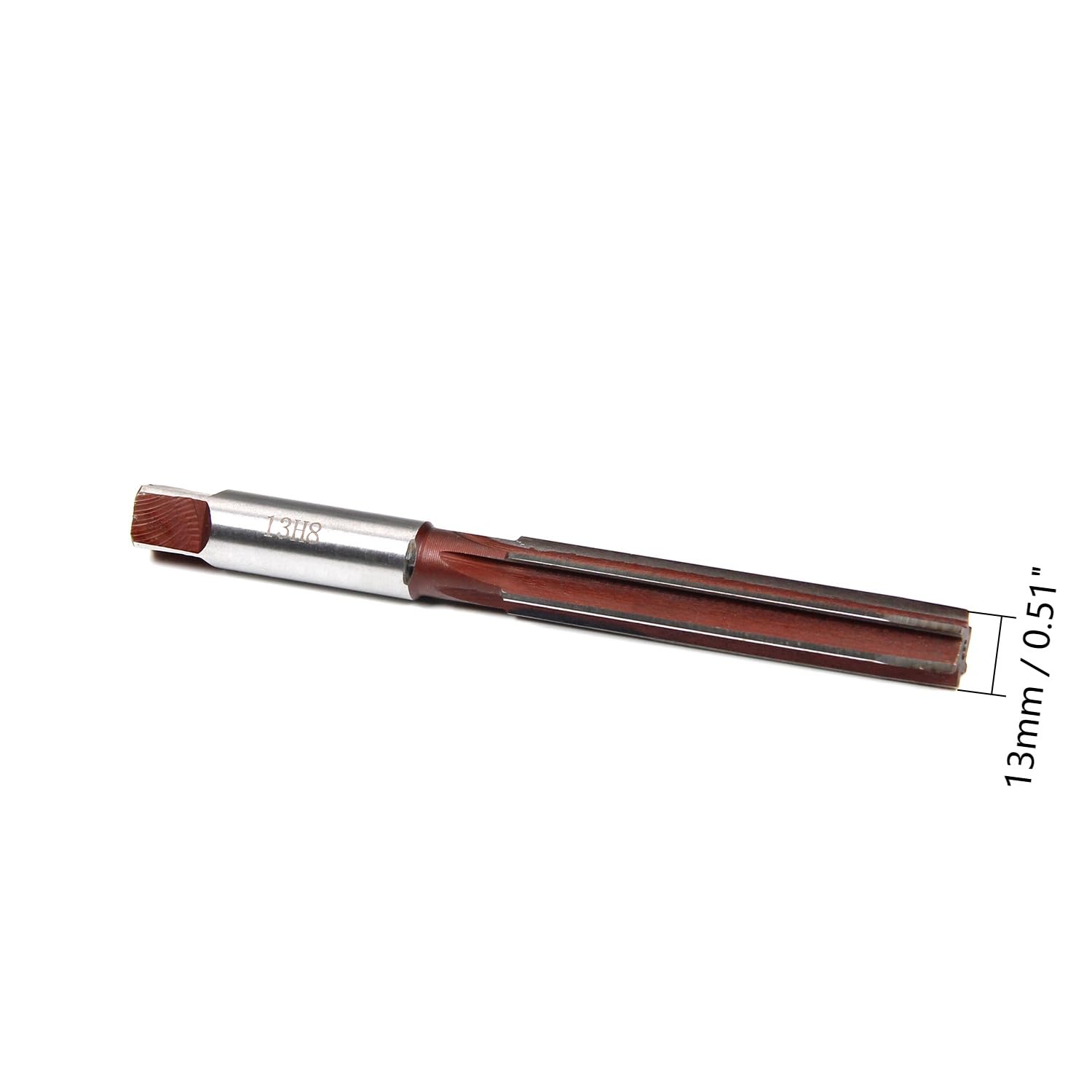 Hand Reamer 13mm Metric | 9Crsi Alloy Steel, 6 Straight Flutes, H8 Precision For Metalworking-308252