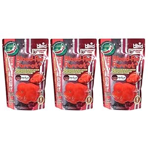 Hikari Blood Red Parrot+ Fish Food with Hikari-Germ (3 Pack, Medium Pellet, 11.7 Oz) (3 Items)