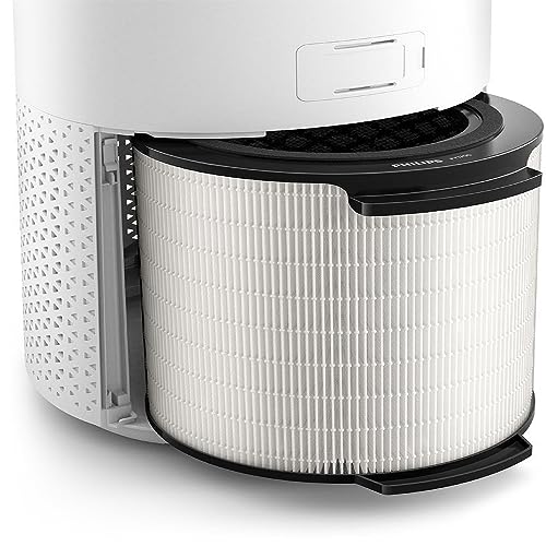 Philips Genuine Replacement Filter Integrated 3-in-1, 12 months lifetime HEPA+Active Carbon+Pre-filter, Filters 99.97% @ 0.003 um, Filters gases & odours, White/Black (FY1700/30) - image 2