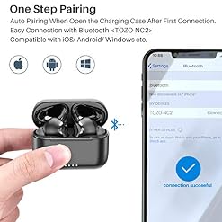 TOZO NC2 Casque sans Fil Hybride à réduction Active du Bruit, Casque avec détection Intra-auriculaire Bluetooth IPX6… - Les Beatles, Paul McCartney, John Lennon, RIngo Starr, George Harrison TOZO NC2 Casque sans Fil Hybride à réduction Active du Bruit, Casque avec détection Intra-auriculaire Bluetooth IPX6… – Image 6