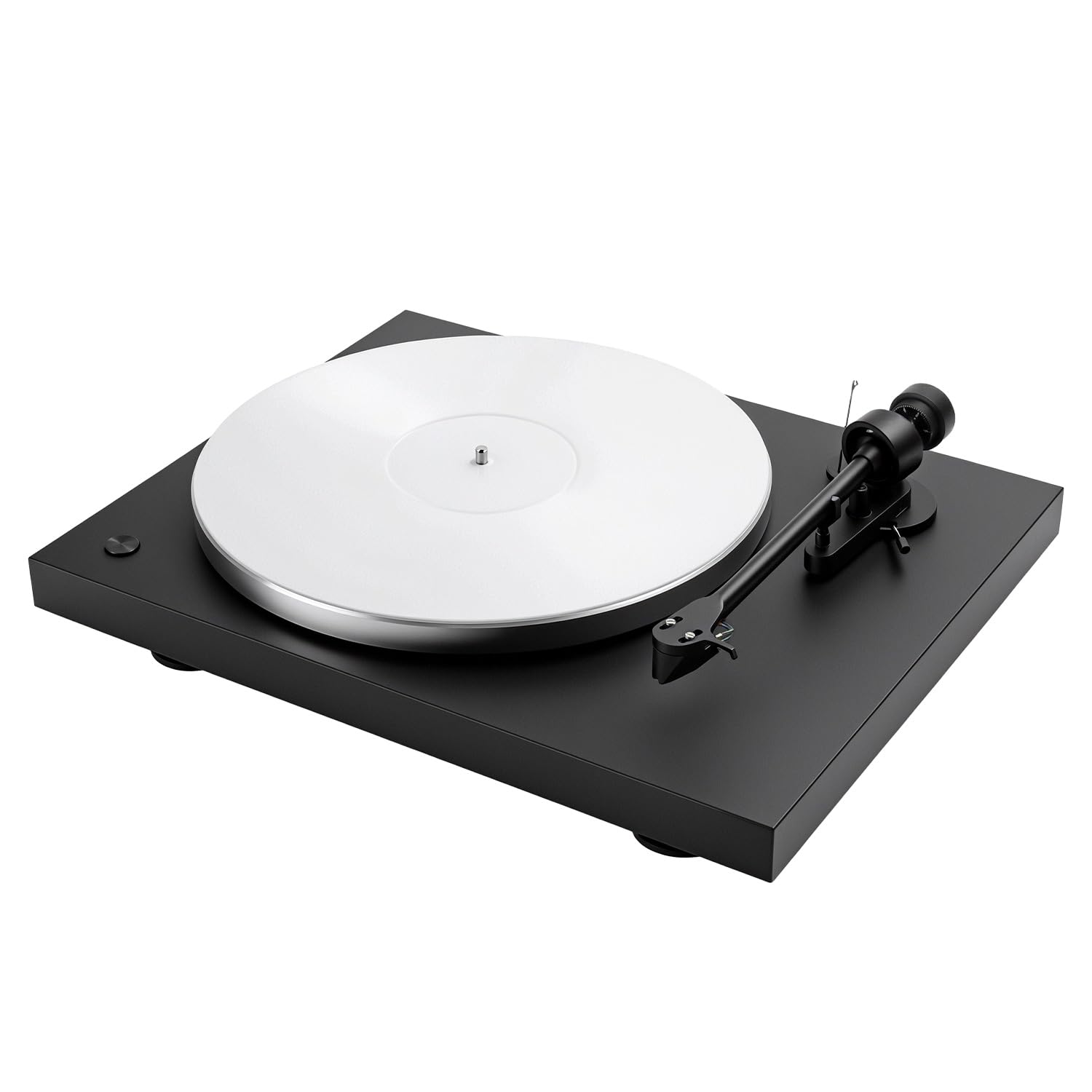 QWORK® Acryl Plattentellerauflage 30cm, 4mm Dicke Weiß Slipmat Plattenspieler für Vinyl Plattenspieler zur Resonanzminderung & Klangverbesserung