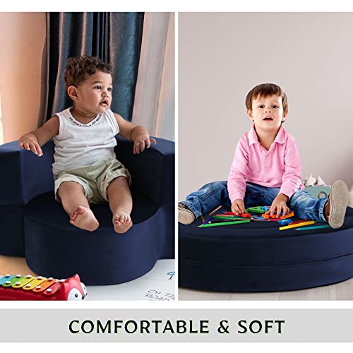 Memorecool Toddler Chair Plush Kids Couch For Boy And Girl, Foam Chair For Kids, 2 In 1 Fold Out Kids Sofa, Modular Toddler Sofa Chair, Children Convertible Trampoline #TOP5