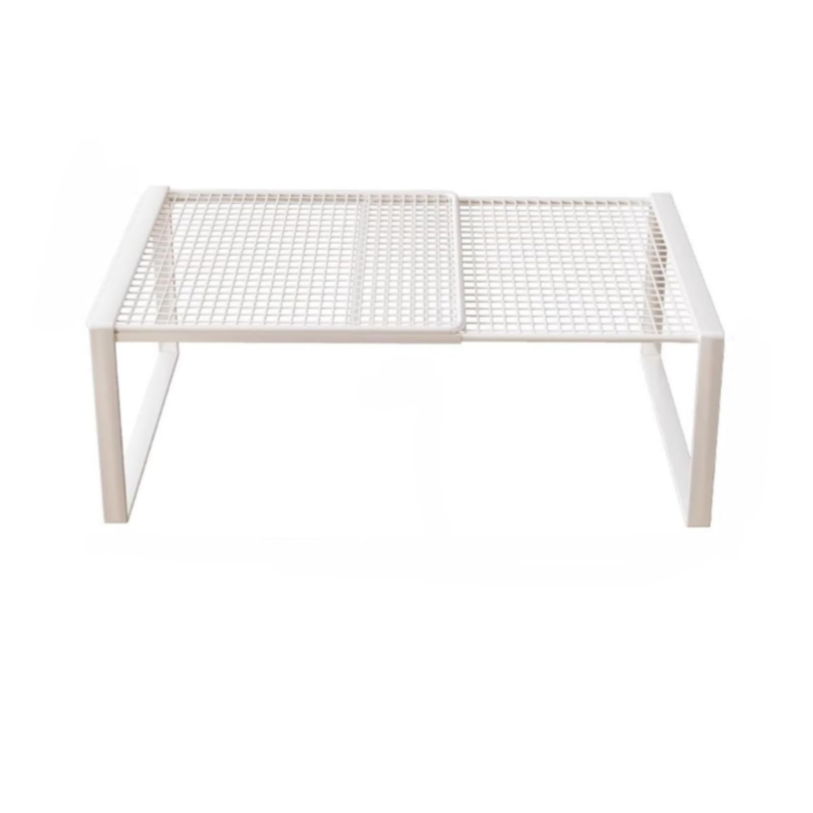 Generico Mensola Salvaspazio per Cucina, Organizer Espandibile per Mobili E Ripiani, Portaoggetti Regolabile per Utensili in Ferro Resistente,Adatto per cucina, bagno, ripostiglio, ufficio