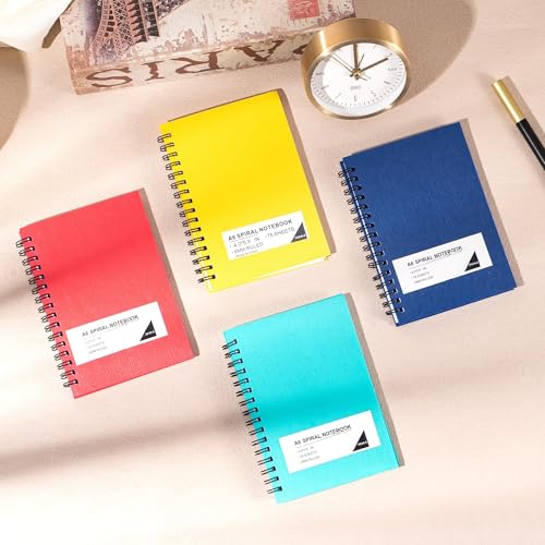 FLYING EAGLE 4x6 Small Spiral Notebook 60 Pack A6 Mini Journal Plastic Hardcover 8mm Ruled Notebook for School Work — view 2