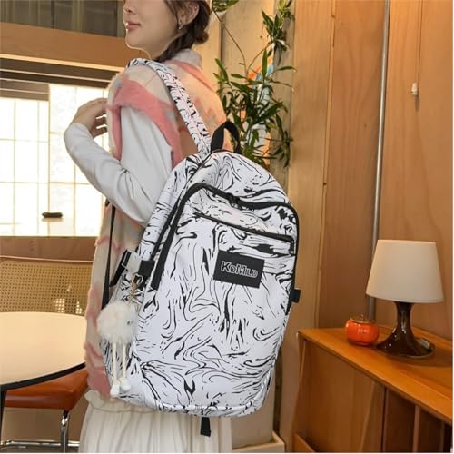 Image of Tinytot 30 Litre Japanese Korean Style School Bag Water-Resistant Laptop & Travel Backpack - Unisex Large 18 Inches Multipurpose Student Backpack for Boys & Girls, Men & Women