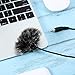 Onwon Outdoor Microphone Furry Windscreen Muff for Most Lavalier Microphones Lapel Headset Microphone Cover (5 Pack)