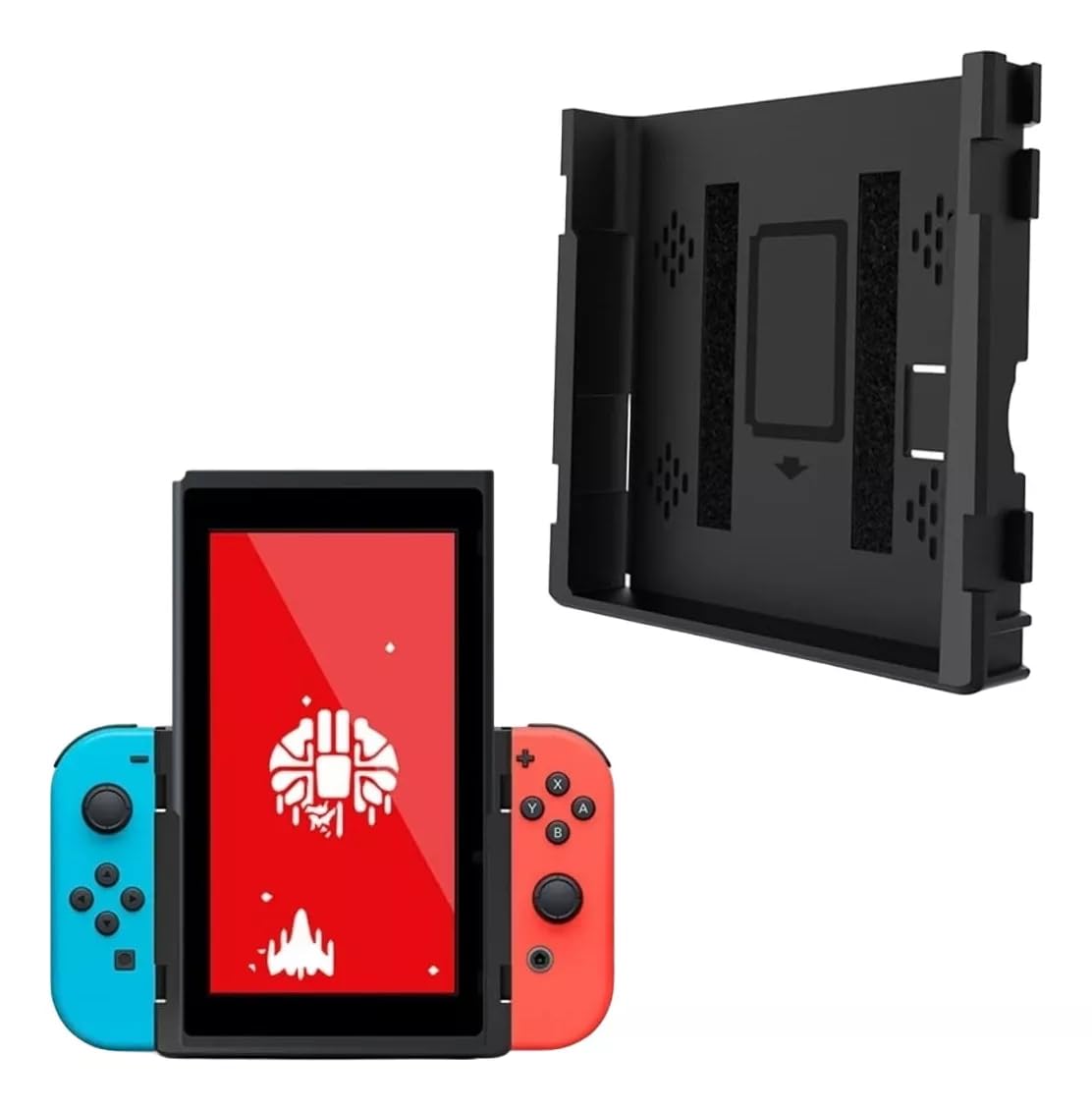 SWITCH スパイラルラック Case Capa Flip Grip Suporte Vertical com Alça para Nintendo Switch