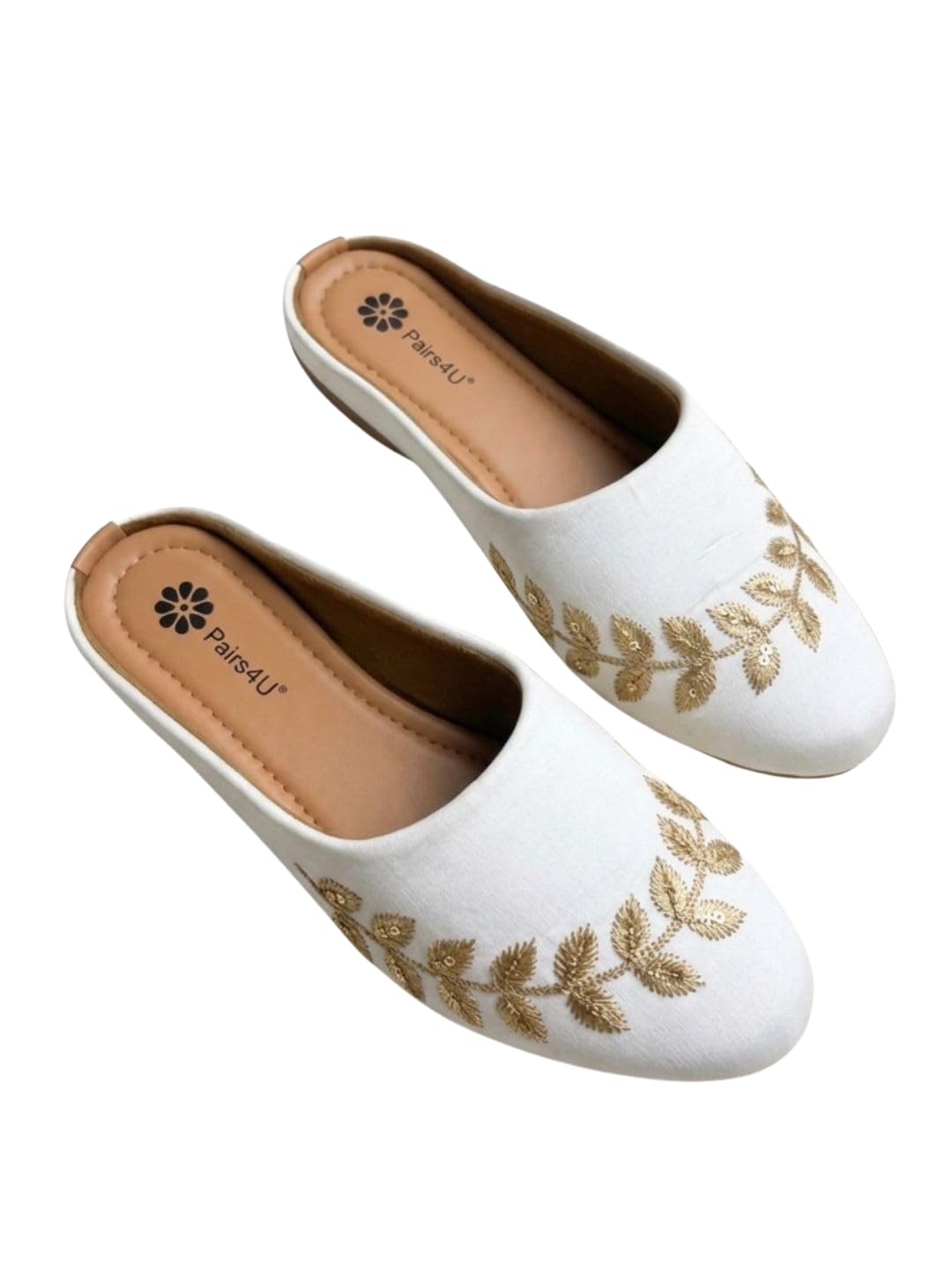 Women Embellished Embroidered Canvas Slip on Flats-picture-15