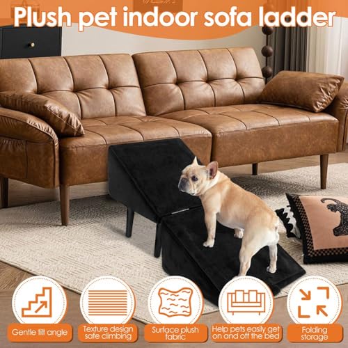 Taburete plegable para escaleras de perro y rampa de algodón multifuncional 7