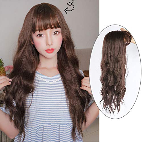 Clips pour cheveux synthétiques ondulés et longs volumisants