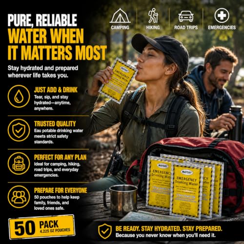 Image of Mayday 73021 Emergency Water Packets (50-Pack)