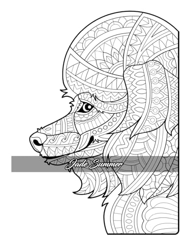 Amazing Dogs Coloring Book: Beautiful Dogs, Adorable Puppies, and Relaxing Designs for Adults and Teens - Image 29