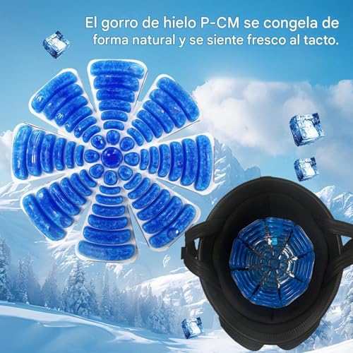 Paño frío para gorra y forro refrescante reutilizable de casco para ciclismo y correr al aire libre 4