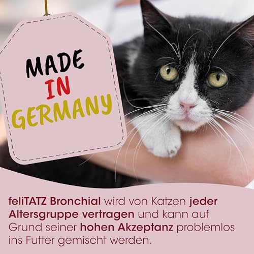 cdVet Naturprodukte feliTATZ Bronchial Liquid Ergänzungsfuttermittel für Katzen Atemwege 50ml
