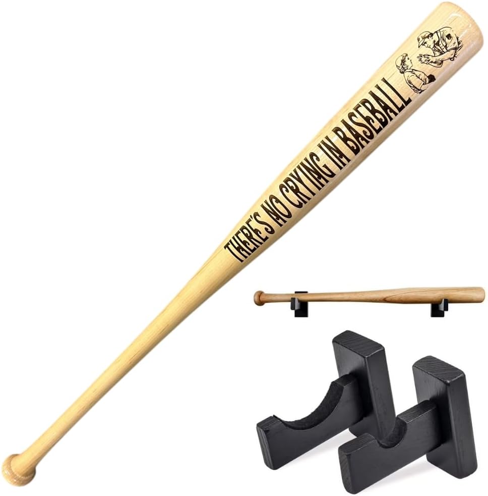 There's No Crying in Baseball Engraved Wooden Baseball Bat – Iconic A League of Their Own Movie Collectible