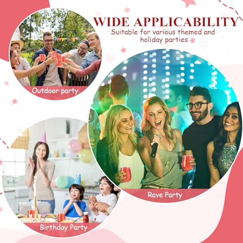 Tioncy 12 Pcs Stemless Wine Glasses Colored Plastic Reusable Wine Glasses Unbreakable Party Wine Glasses Cups For Indoor Outdoor Wedding Birthday Cocktail Champagne Drink Supplies,14 Oz thumb #5