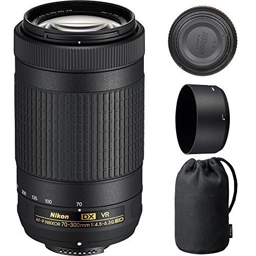 Nikon AF-P DX NIKKOR 70-300mm f/4.5-6.3G ED VR Lens 20062B – (Renewed)