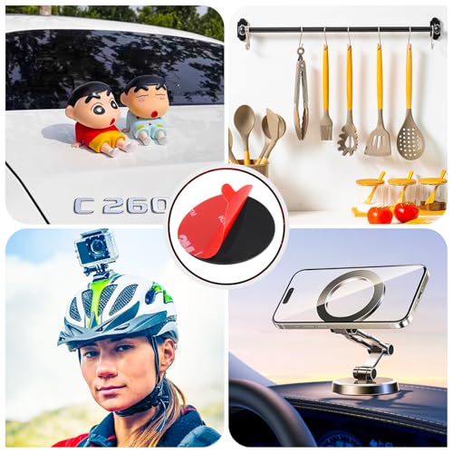 16 Pack 3M VHB 5952 Foam Tape, Double-Sided Heavy Duty Mounting Tape – 1 Inch & 2 Inch, Square, Rectangle & Round Shapes, Waterproof & Heat Resistant, for Car, Home Decor & Outdoor Use