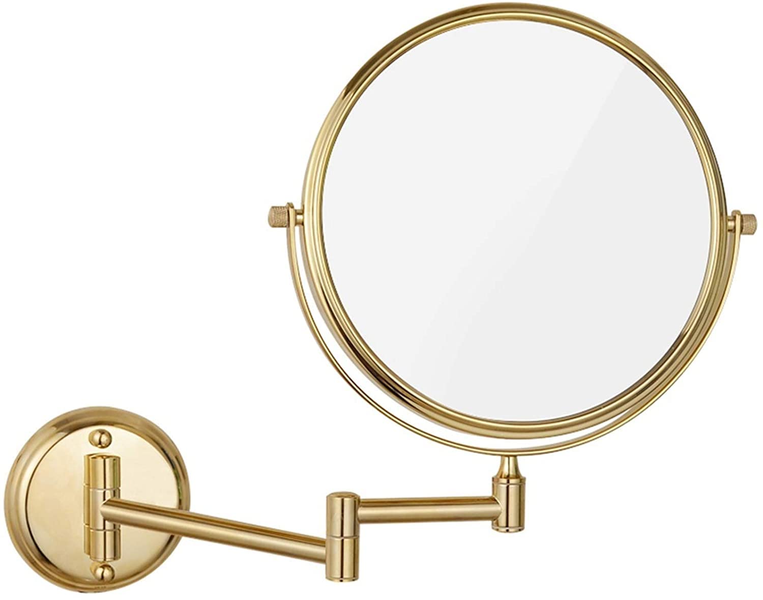 Miroir de courtoisie en laiton de 20,3 cm fini les reflets flous