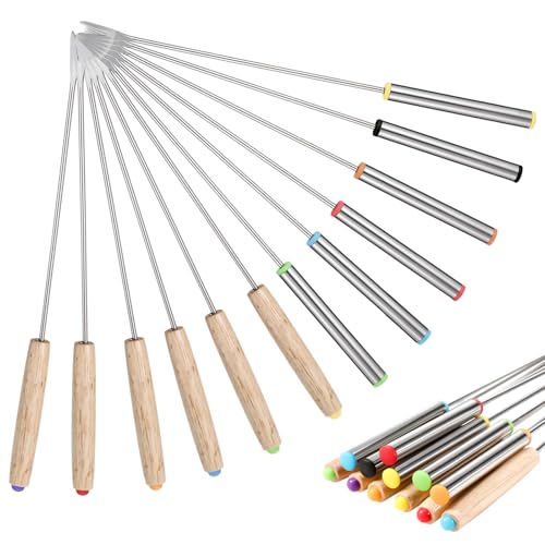 simarro 12 Pack 9.5 Inch Stainless Steel Fondue Forks, 12