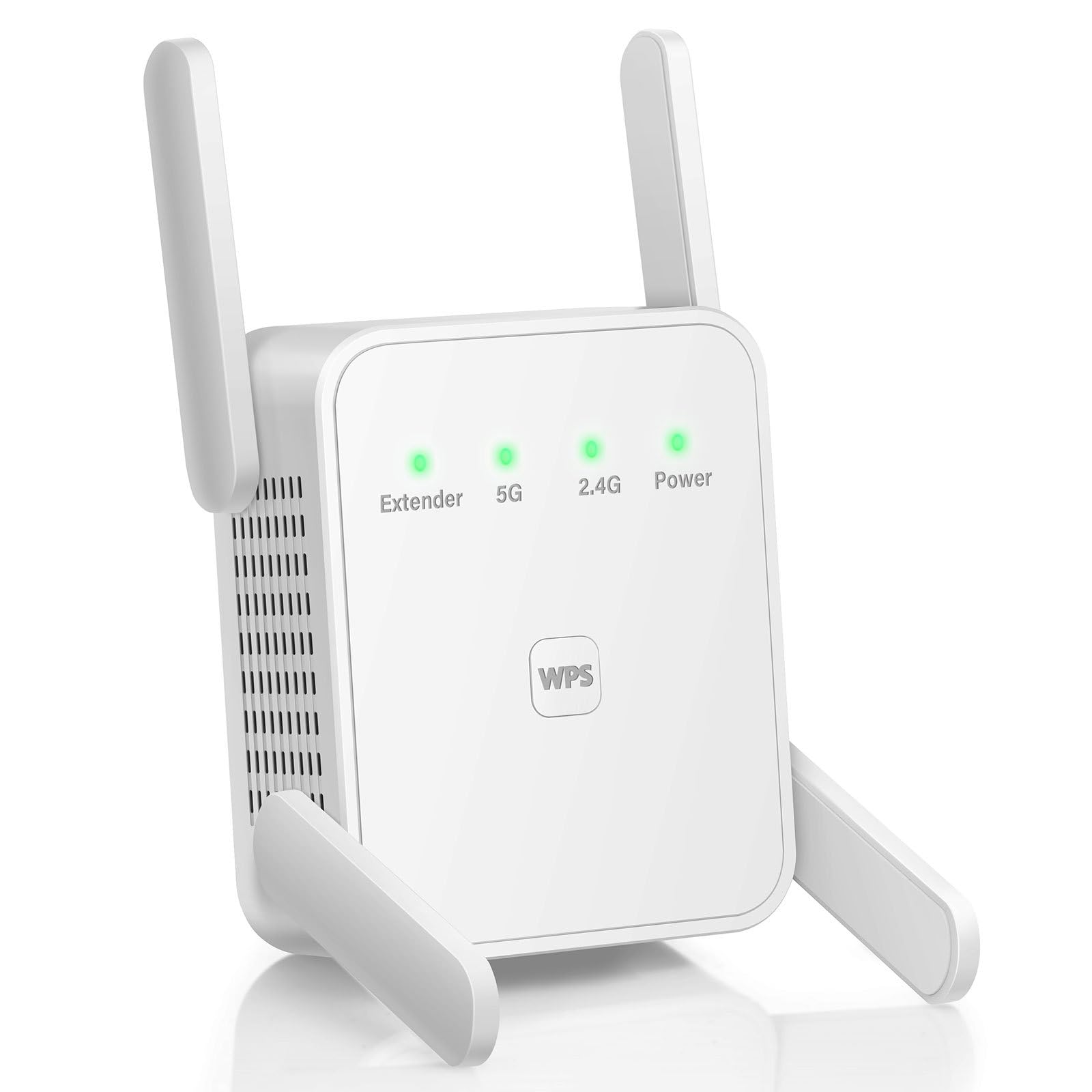 Amplificatore Wi-Fi, ripetitore Wi-Fi, ripetitore WiFi, 1200 Mbps, doppia banda con 4 antenne, per casa, ufficio e appartamento in affitto