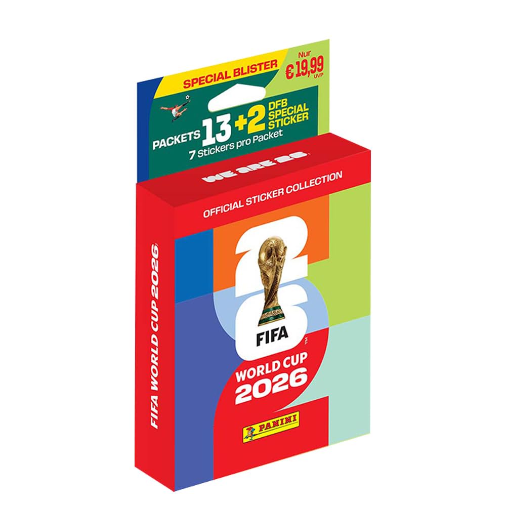 Bundle con adesivi Coppa del Mondo 2026 + esclusive custodie Collect-it (1 blister ecologico #2 (13 sacchetti)