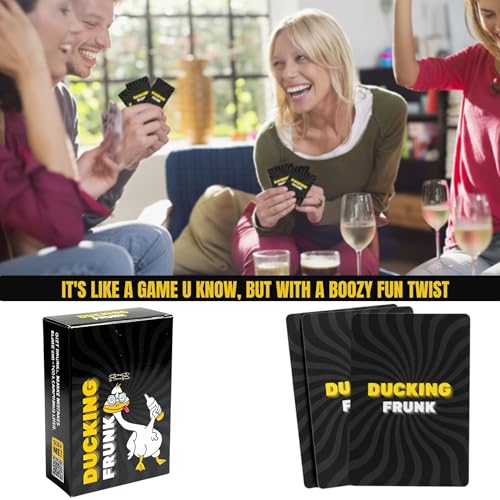 Image of Tickles Ducking Frunk - 100 Hilarious Dares & Question Cards | Fun Adult Party Drinking Game for Game Nights, College Parties & Group Activities (Ages: 21+ Years, Players: 3+)