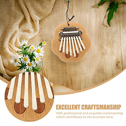 Toyvian Mini Kalimba Piano À Pouce 8 Touches Planche Plate Kalimba Lanière Bois Mbira Piano À Doigts Instrument De… - Les Beatles, Paul McCartney, John Lennon, RIngo Starr, George Harrison Toyvian Mini Kalimba Piano À Pouce 8 Touches Planche Plate Kalimba Lanière Bois Mbira Piano À Doigts Instrument De… – Image 7