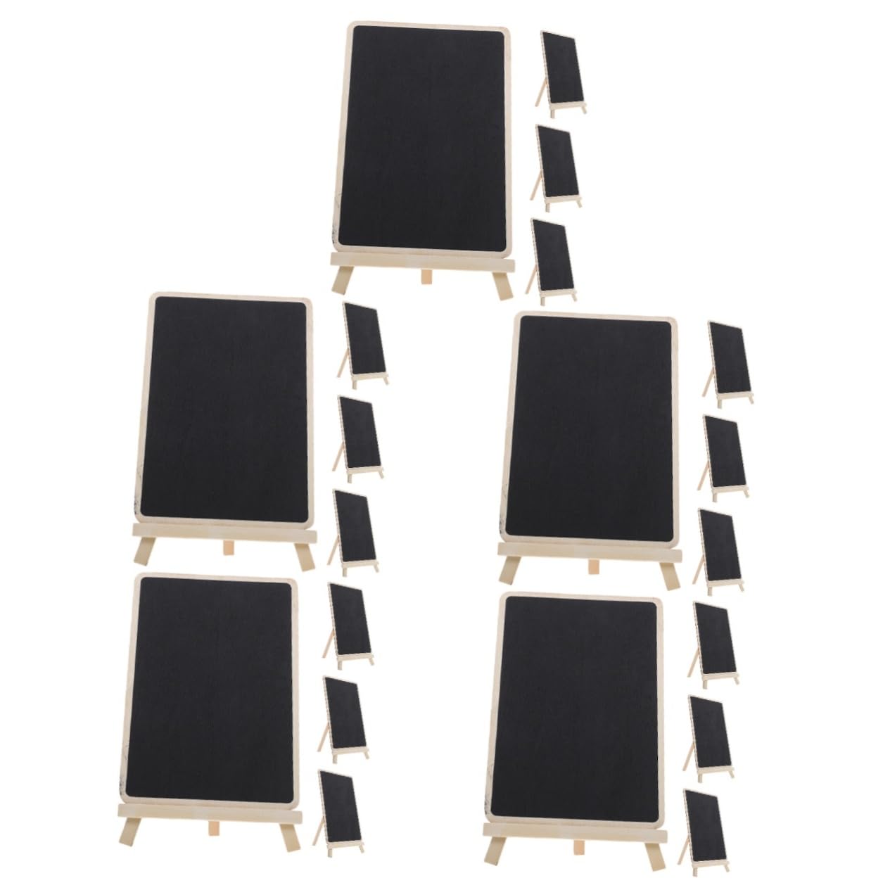 TOPBATHY 5 Juegos Pizarra Letrero Del Tablero De Mensajes Decoración De Escritorio Tablero De La Muestra Del Tablero De Tiza Boj Black 4 Uds * 5