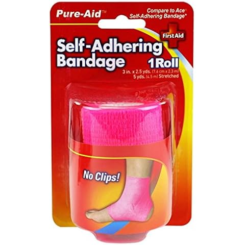 PURE-AID Self-Adhering Bandage (Pink) Cover