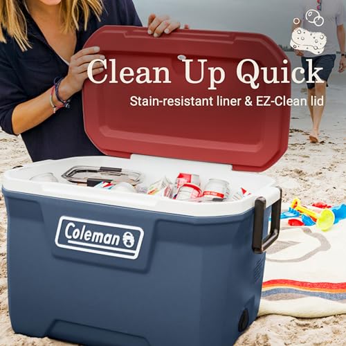 Image of Coleman Classic Series Insulated Portable Cooler, Leak-Resistant Outdoor Hard Cooler Keeps Ice up to 5 Days, 52 /70 /120 /150 Quart