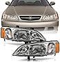 ACANII - For 1999-2001 Acura TL Headlights Headlamps Head Lights Lamps Replacement Driver + Passenger Side