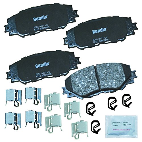 Bendix Priority1 CFC1210 Ceramic Front Brake Pads for Select Models ...