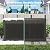 60 Gallon Deck Box,Resin Outdoor Storage Box with Lockable for Patio Furniture, Pool Accessories, Garden Tools, Waterproof Outside Storage Box, Black Pattern