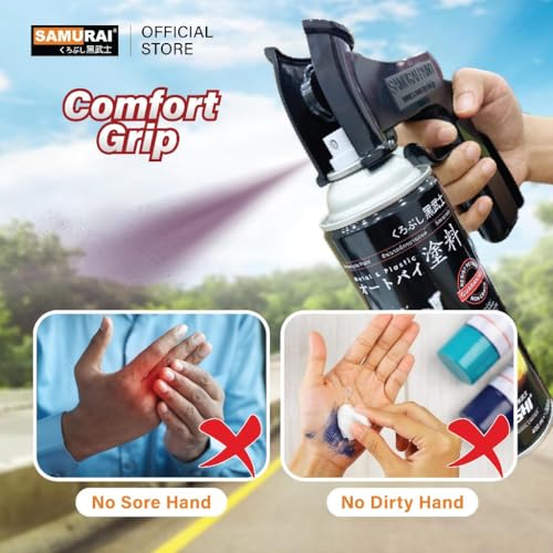 Image of Samurai Kurobushi SG360 Instant Aerosol Trigger Handle, Spray Can to Spray Gun Converter, Full Hand Grip, Reusable
