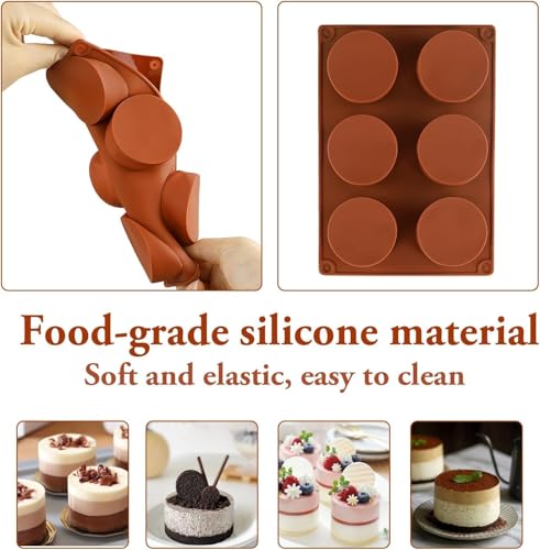 Image of PureBake Silicone Mould for Chocolates, Mousse, Desserts, Mini Cakes & Candle, Food Grade, Flexible Mold, Oven & Freezer Safe, Random Color, Pack of 1