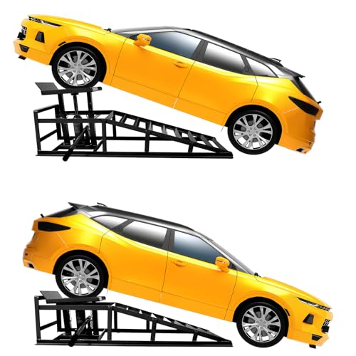 Rovibek 2 Pack Hydraulic Car Ramps 5t 11000lbs,...