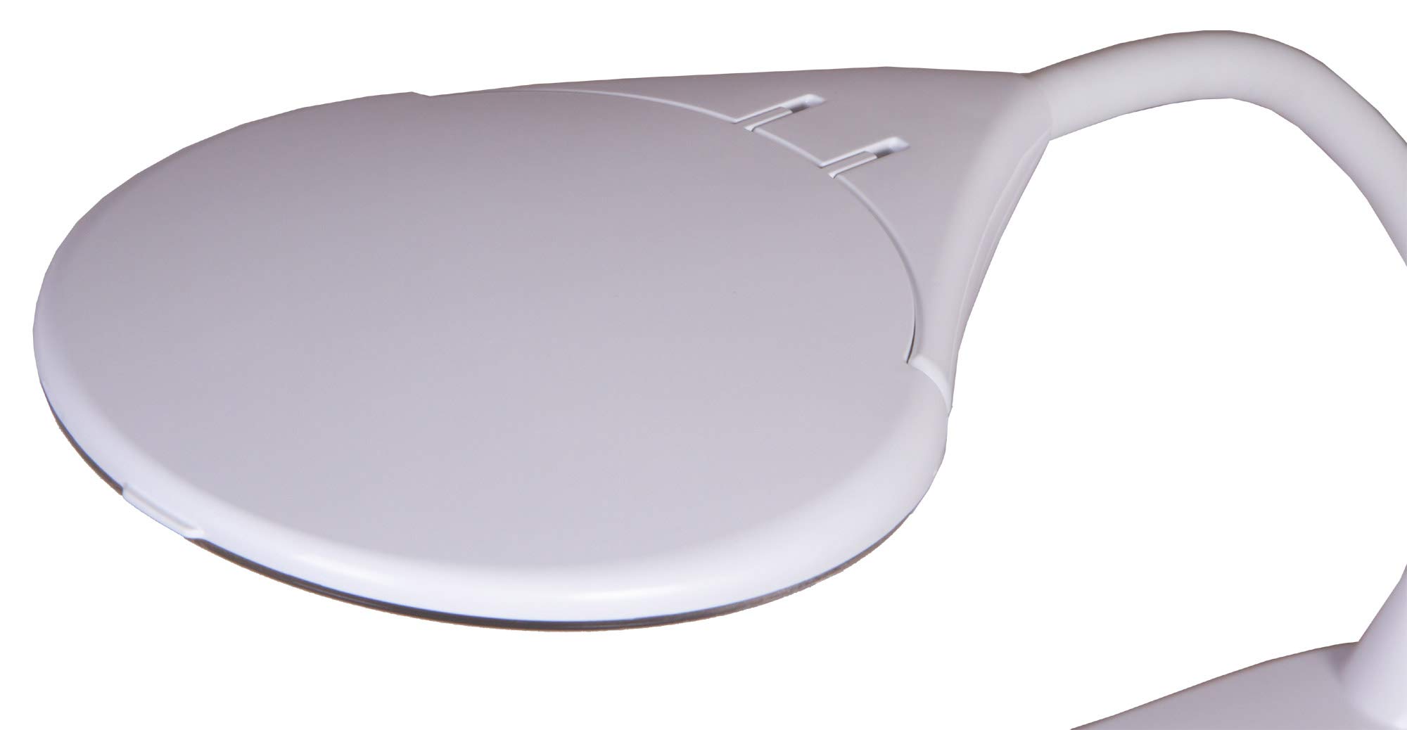 Lupa de Sobremesa Levenhuk Zeno Lamp ZL13 con Iluminación por LED, Ampliación de 2X, Cubierta Protectora y Brazo Flexible para Trabajar de Cerca, Color Blanco