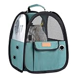 Akinerri Birds Travel Carrier, Small Bird Travel Bag, Transparent Breathable Travel Cage Bird Parrot