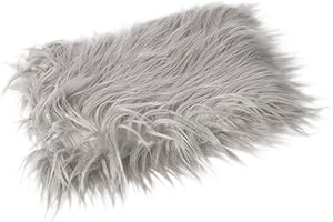 White Faux Fur Baby Photography Blanket